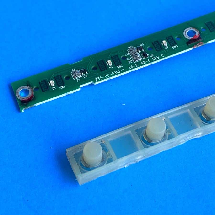 Line 6 Spider III 15 Amplifier Part: Channel Select Button Circuit Board & Pad