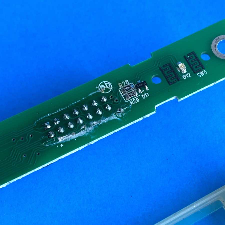 Line 6 Spider III 15 Amplifier Part: Channel Select Button Circuit Board & Pad