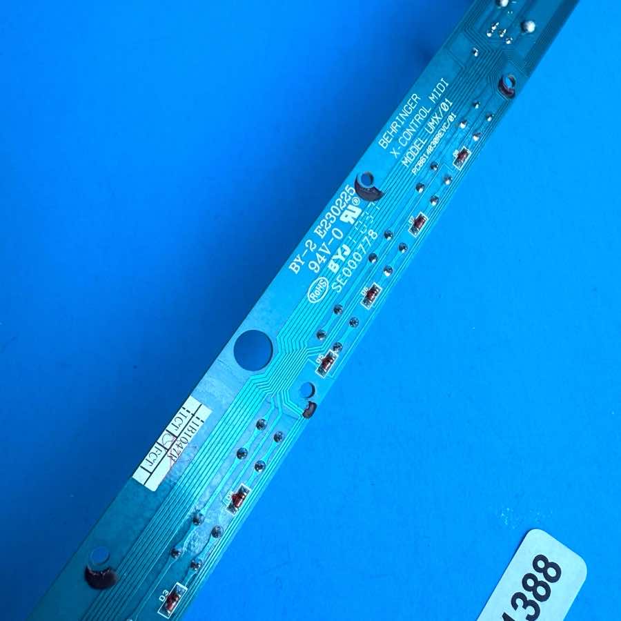 BEHRINGER UMX610 U-Control MIDI Keyboard Parts: Control Panel Circuit Board