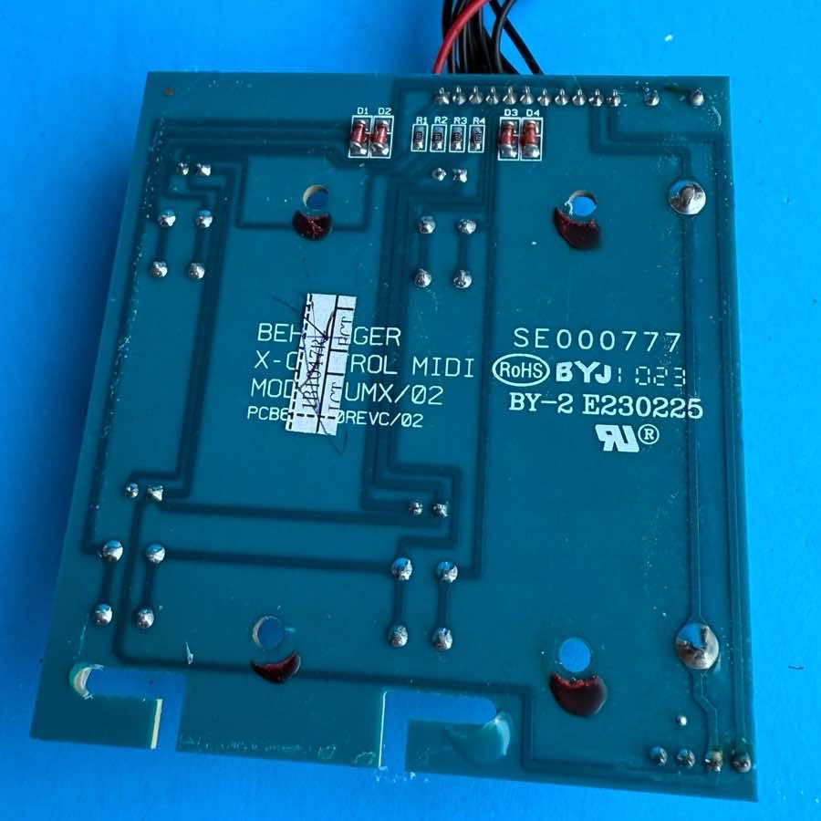 BEHRINGER UMX610 U-Control MIDI Keyboard Part: Fader Slider Octave Circuit Board