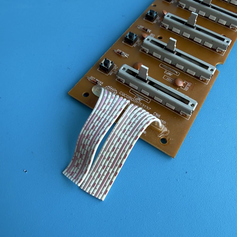 M-AUDIO OXYGEN 61 MIDI Controller Keyboard Part: Slider Fader Board PCB