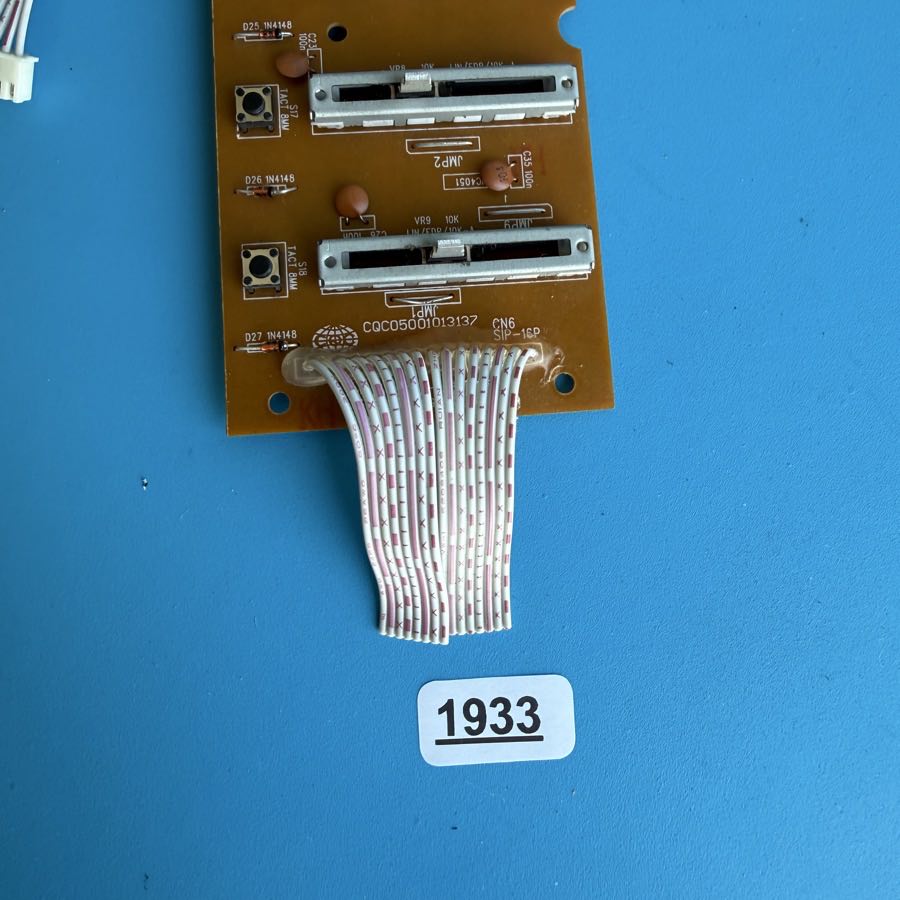 M-AUDIO OXYGEN 61 MIDI Controller Keyboard Part: Slider Fader Board PCB