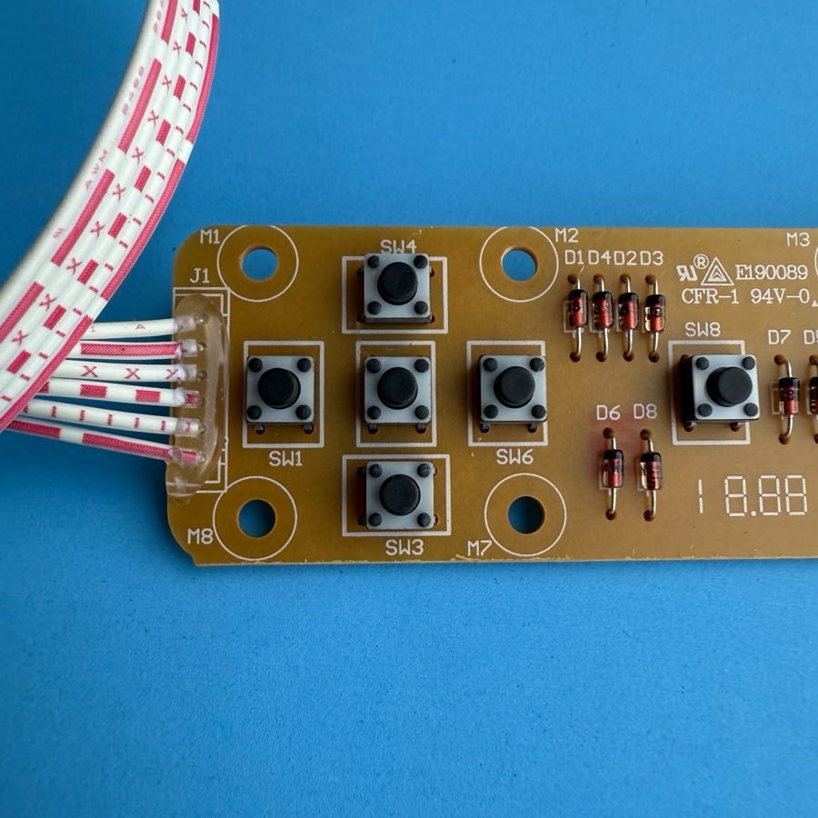M-AUDIO KeyStation 61 MIDI Keyboard Part: Play Stop Button Switch Board PCB