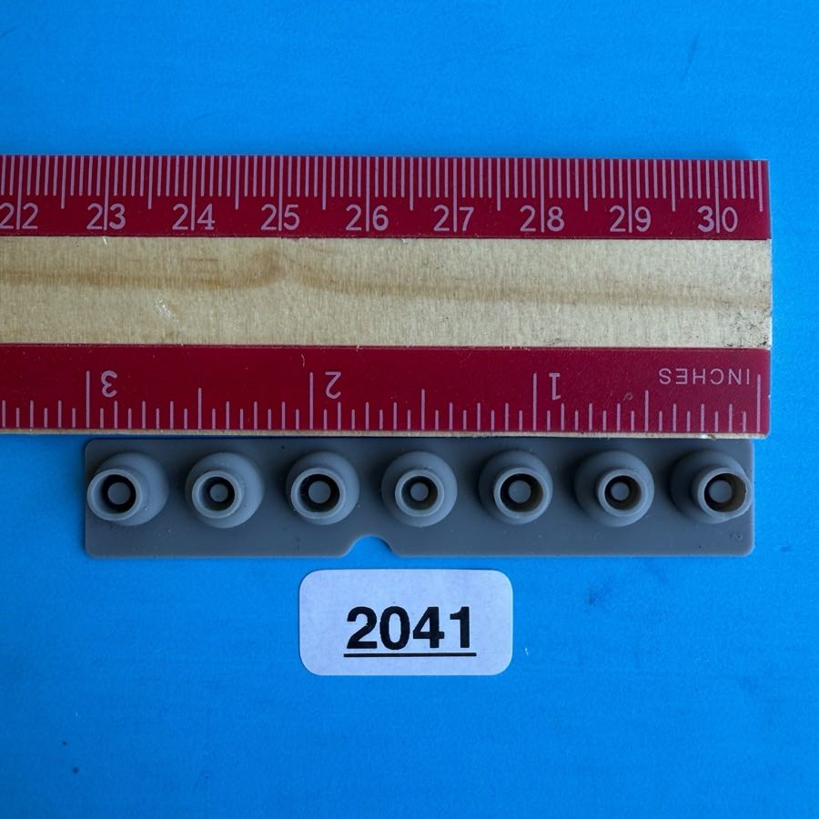 CASIO MT-35 MT-100 Keyboard Part: Keys Conductive Pad 7-Key Contact Strip