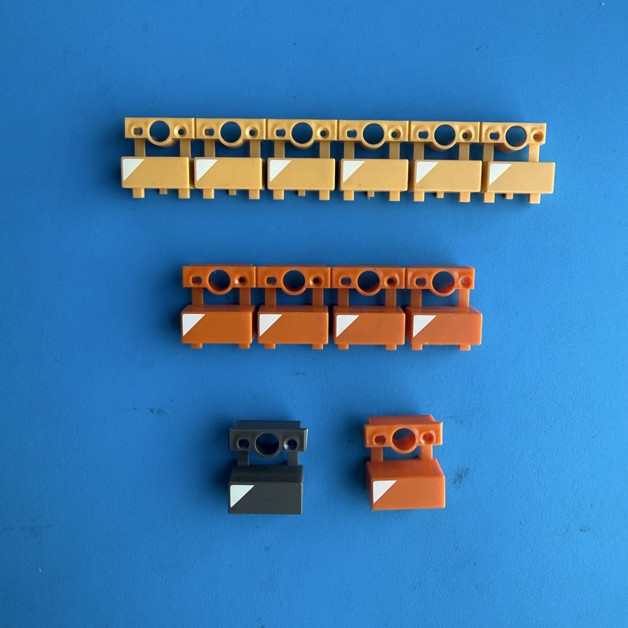 CASIO MT-35 Vintage Keyboard Part: Orange Yellow Push Button Cover Set