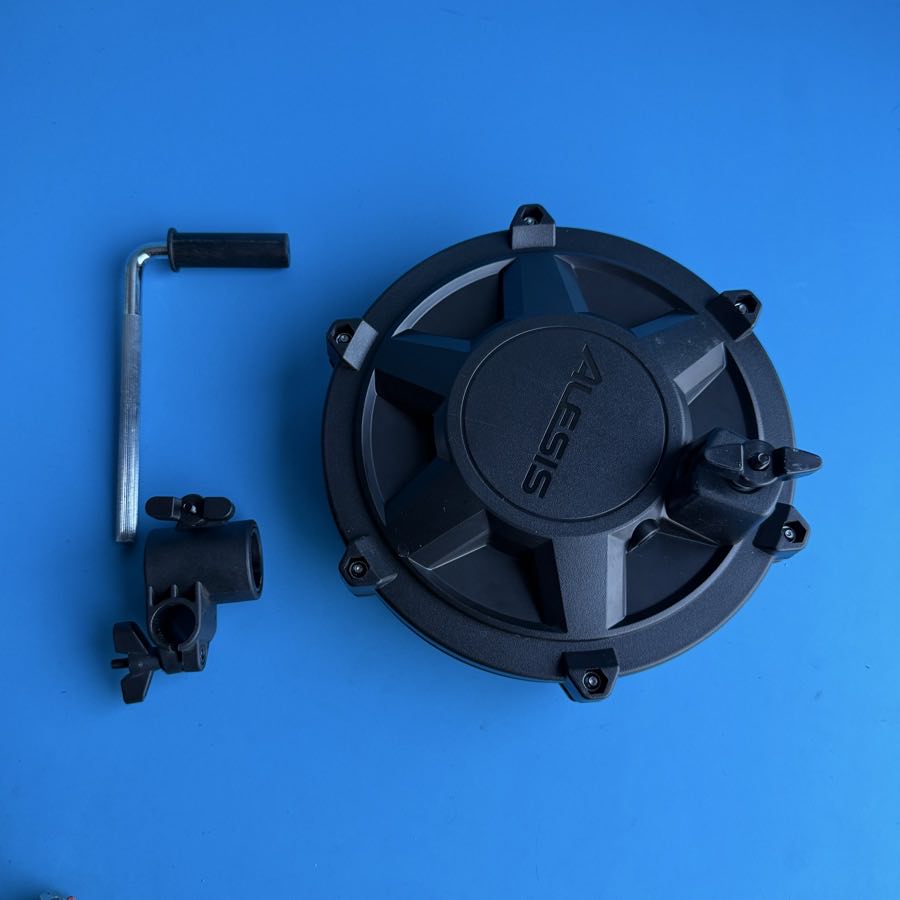 ALESIS NITRO DM7X Drum Part: 8 Inch Tom Single-Zone Mesh Pad w/L-Rod Clamp [V4]
