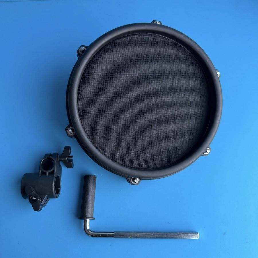 ALESIS NITRO DM7X Drum Part: 8 Inch Tom Single-Zone Mesh Pad w/L-Rod Clamp [V5]