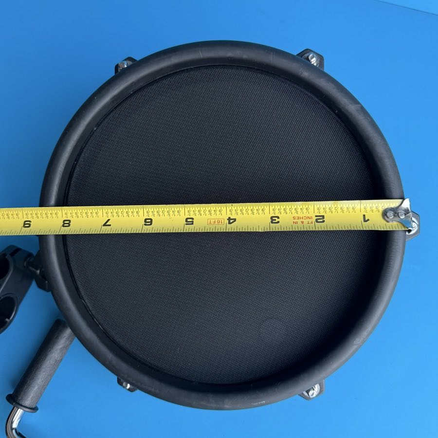 ALESIS NITRO DM7X Drum Part: 8 Inch Tom Single-Zone Mesh Pad w/L-Rod Clamp [V5]