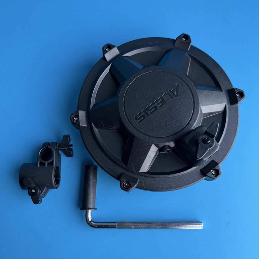 ALESIS NITRO DM7X Drum Part: 8 Inch Tom Single-Zone Mesh Pad w/L-Rod Clamp [V5]