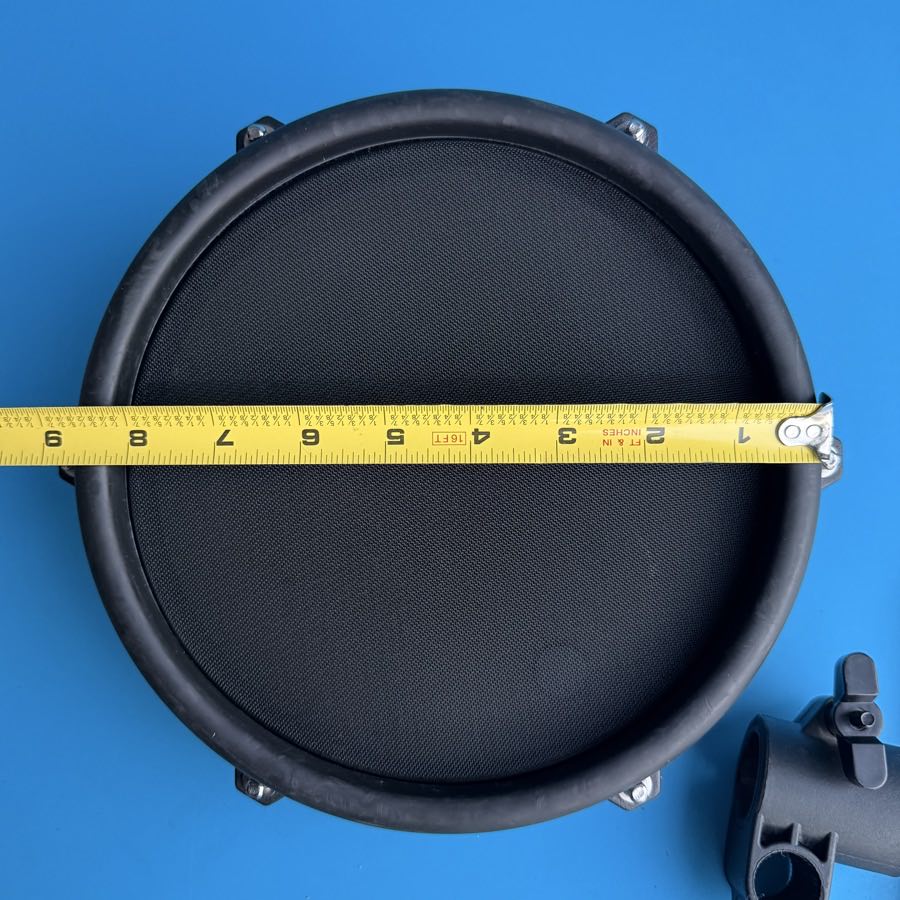 ALESIS NITRO DM7X Drum Part: 8 Inch Tom Single-Zone Mesh Pad w/L-Rod Clamp [V6]