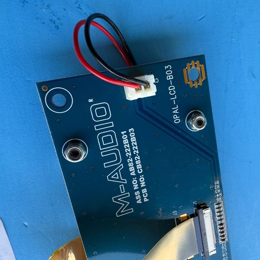 M-AUDIO AXIOM PRO 49 MIDI Controller Part: Digital Display Screen PCB Board
