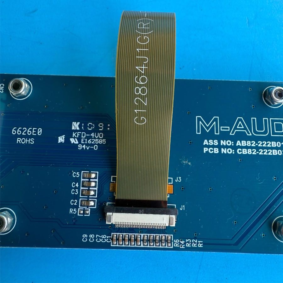 M-AUDIO AXIOM PRO 49 MIDI Controller Part: Digital Display Screen PCB Board