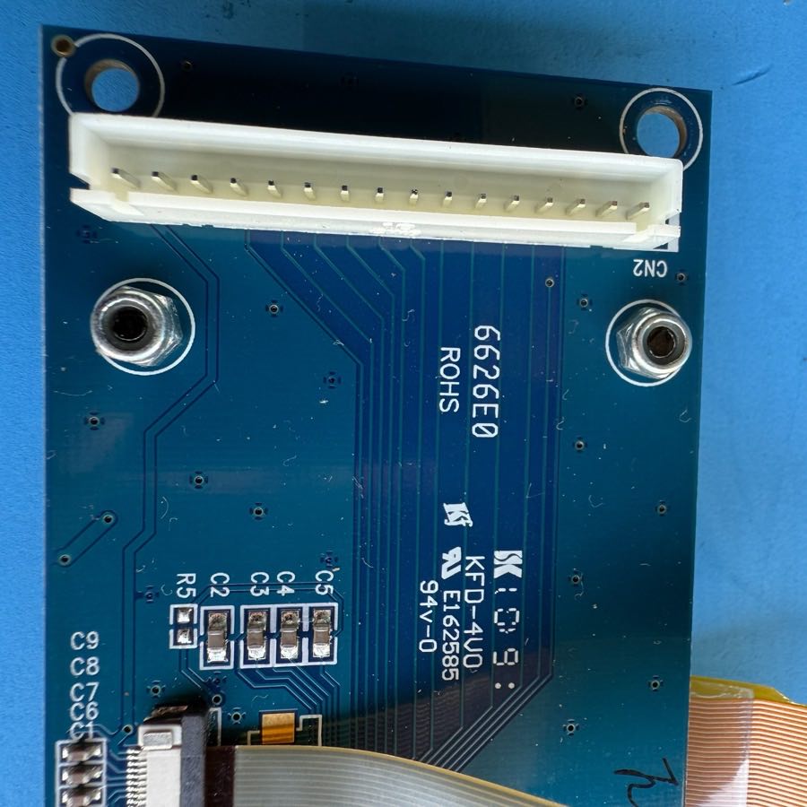 M-AUDIO AXIOM PRO 49 MIDI Controller Part: Digital Display Screen PCB Board