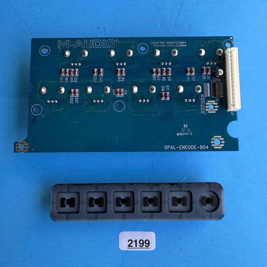 M-AUDIO AXIOM PRO 49 MIDI Controller Part: Encoder Knob PCB Board & Pad