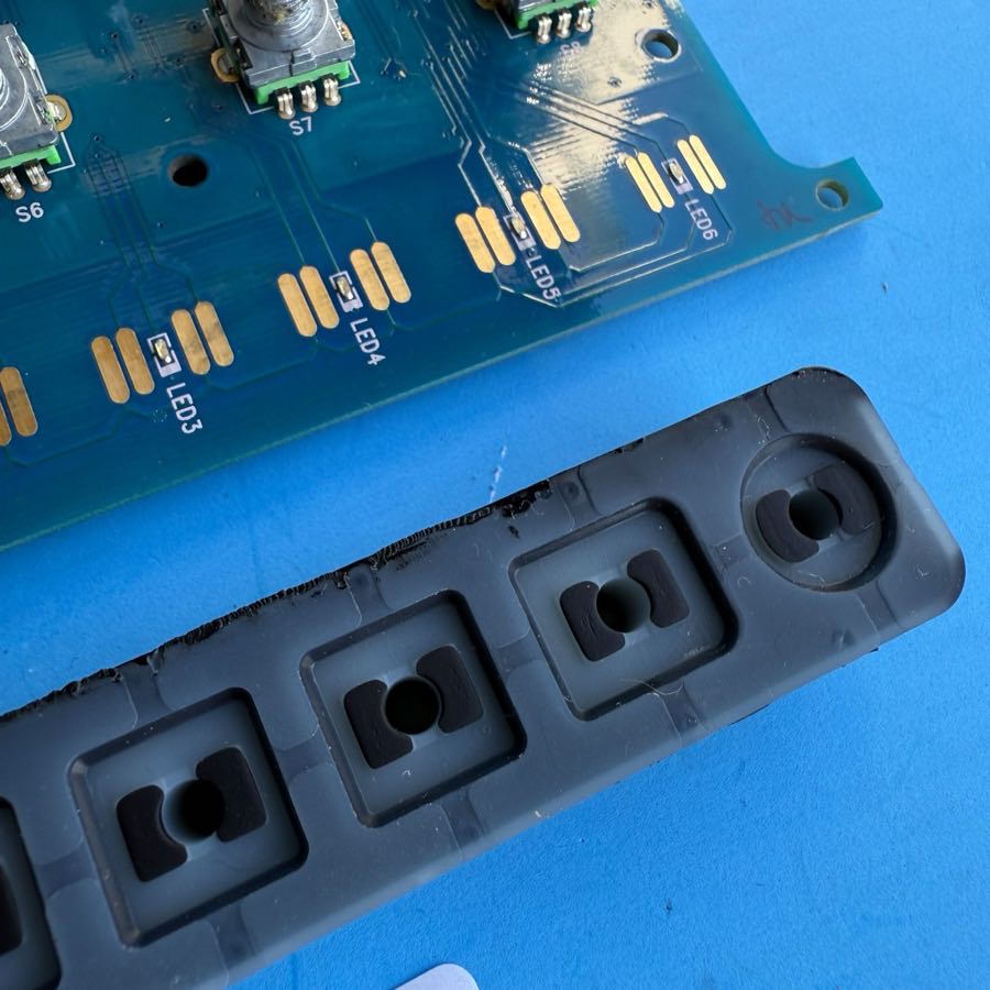 M-AUDIO AXIOM PRO 49 MIDI Controller Part: Encoder Knob PCB Board & Pad