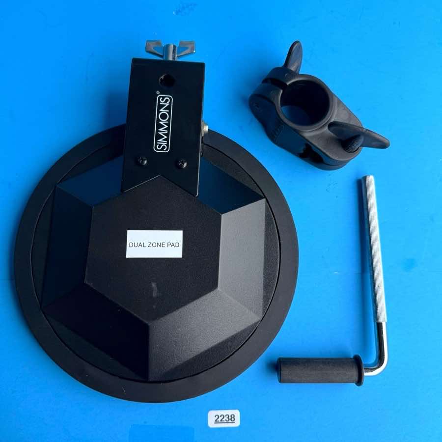 SIMMONS SD7PK Electronic Drum Part: Dual Zone Snare Pad 9" Trigger w/Clamp L-Rod