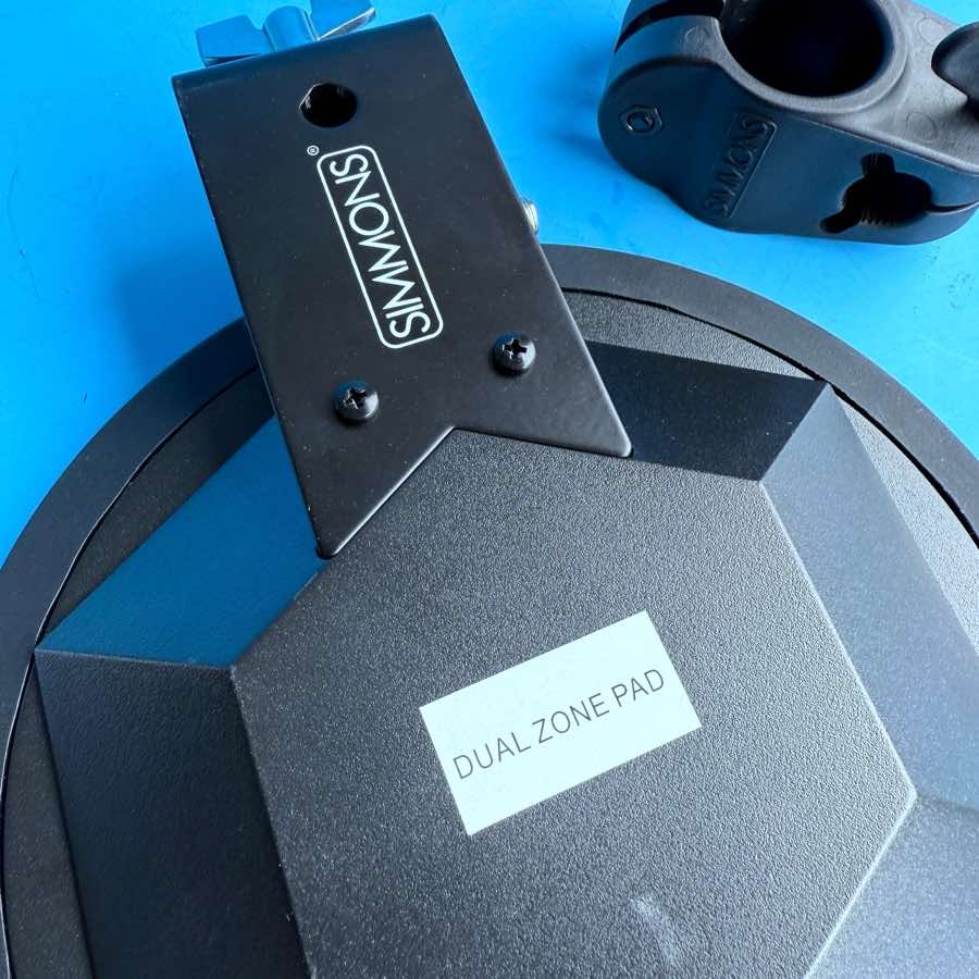SIMMONS SD7PK Electronic Drum Part: Dual Zone Snare Pad 9" Trigger w/Clamp L-Rod