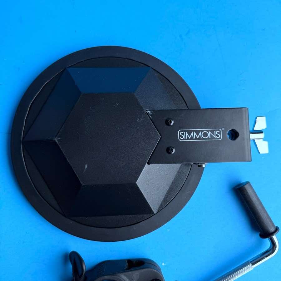 SIMMONS SD7PK Drum Part: Single Zone 9" Tom Pad Trigger w/Clamp L-Rod [V3]