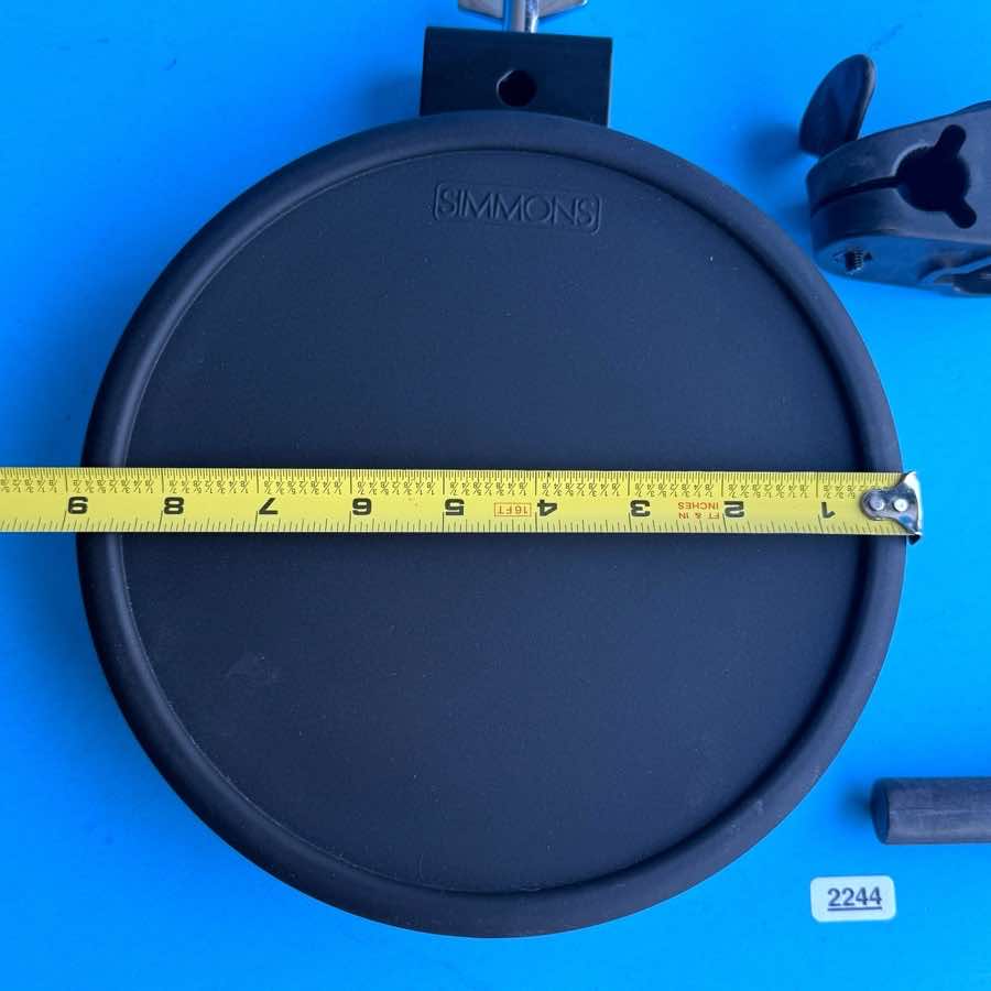 SIMMONS SD7PK Drum Part: Single Zone 9" Tom Pad Trigger w/Clamp L-Rod [V1]