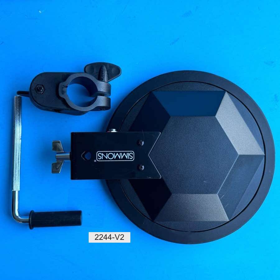 SIMMONS SD7PK Drum Part: Single Zone 9" Tom Pad Trigger w/Clamp L-Rod [V2]