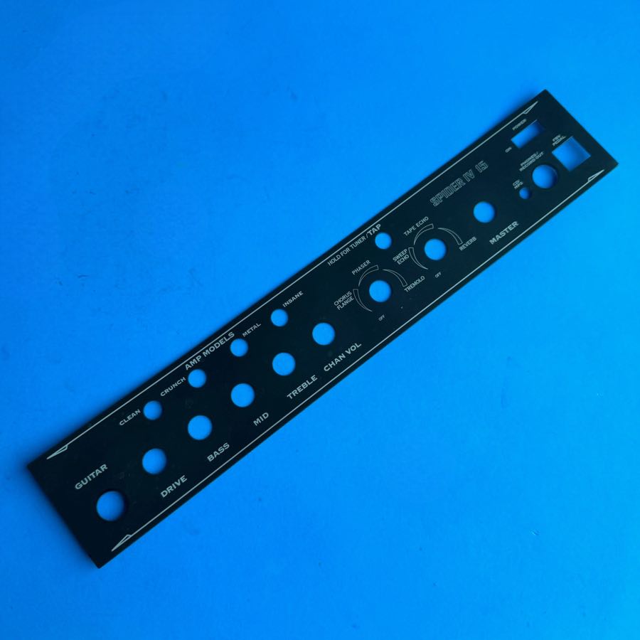 Line 6 Spider IV 15 Guitar Amplifier Part: Front Control Face Cover Sticker