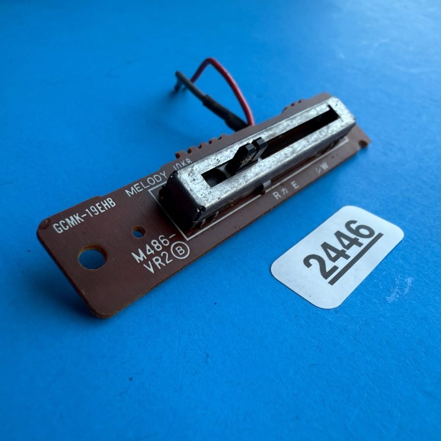 CASIO MT-100 Vintage Keyboard Part: Melody Slider Pot PCB Board [M486-VR2B]