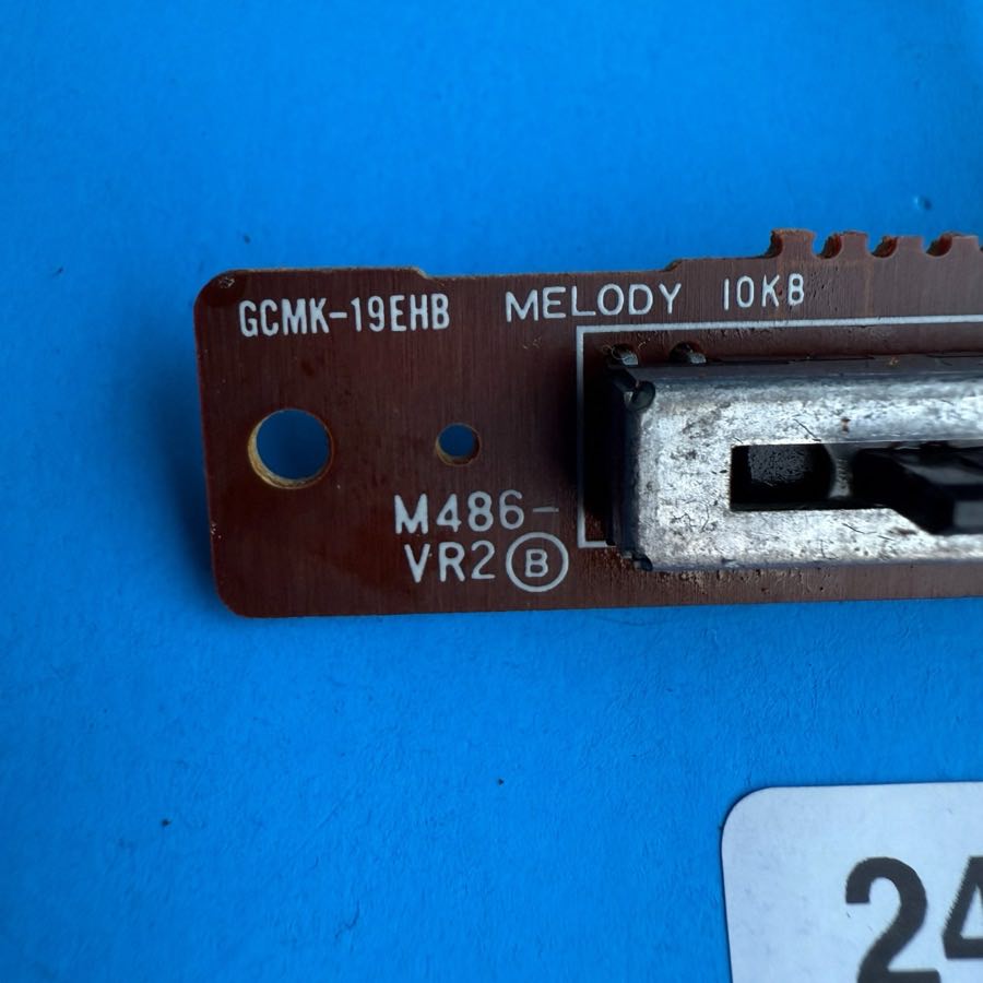CASIO MT-100 Vintage Keyboard Part: Melody Slider Pot PCB Board [M486-VR2B]