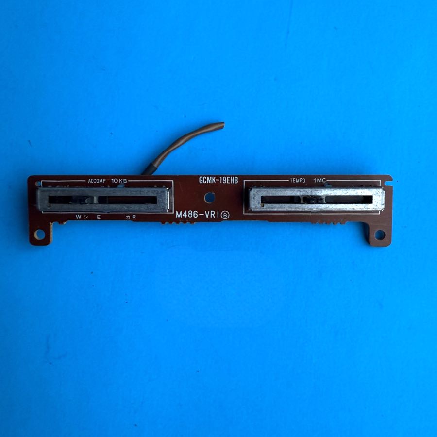CASIO MT-100 Vintage Keyboard Part: Tempo Accomp Slider Pot PCB [M486-VR1B]