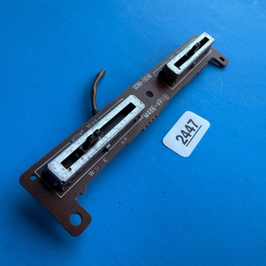 CASIO MT-100 Vintage Keyboard Part: Tempo Accomp Slider Pot PCB [M486-VR1B]