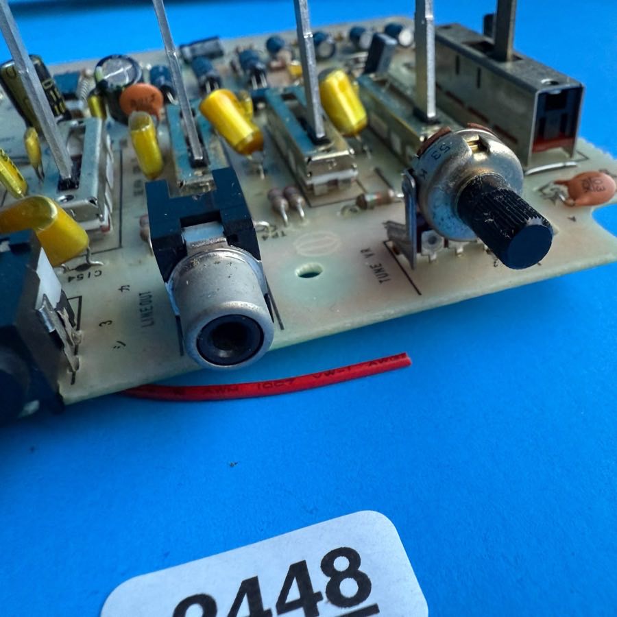 CASIO MT-100 Vintage Keyboard Part: EQ AC input Volume Fader PCB [M486-MA2M]