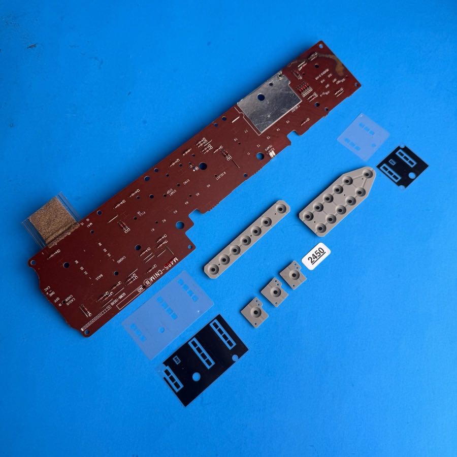 CASIO MT-100 Keyboard Part: Control Panel Contact Board w/Pads [M486-CNIM]