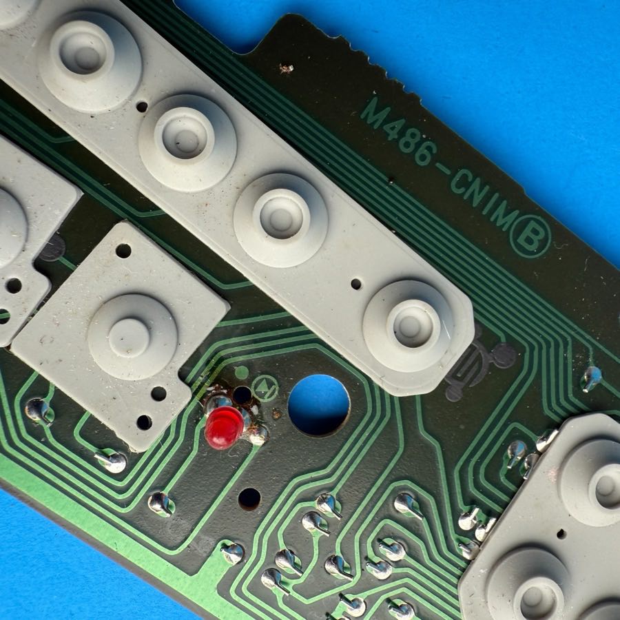 CASIO MT-100 Keyboard Part: Control Panel Contact Board w/Pads [M486-CNIM]