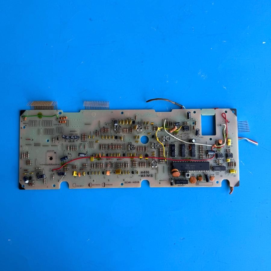 CASIO MT-100 Vintage Keyboard Part: Main Processor Board PCB [M486-MAIM]