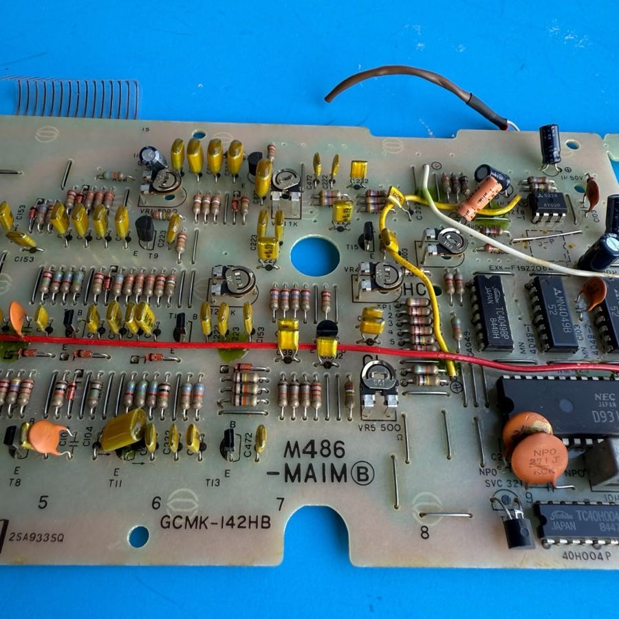 CASIO MT-100 Vintage Keyboard Part: Main Processor Board PCB [M486-MAIM]