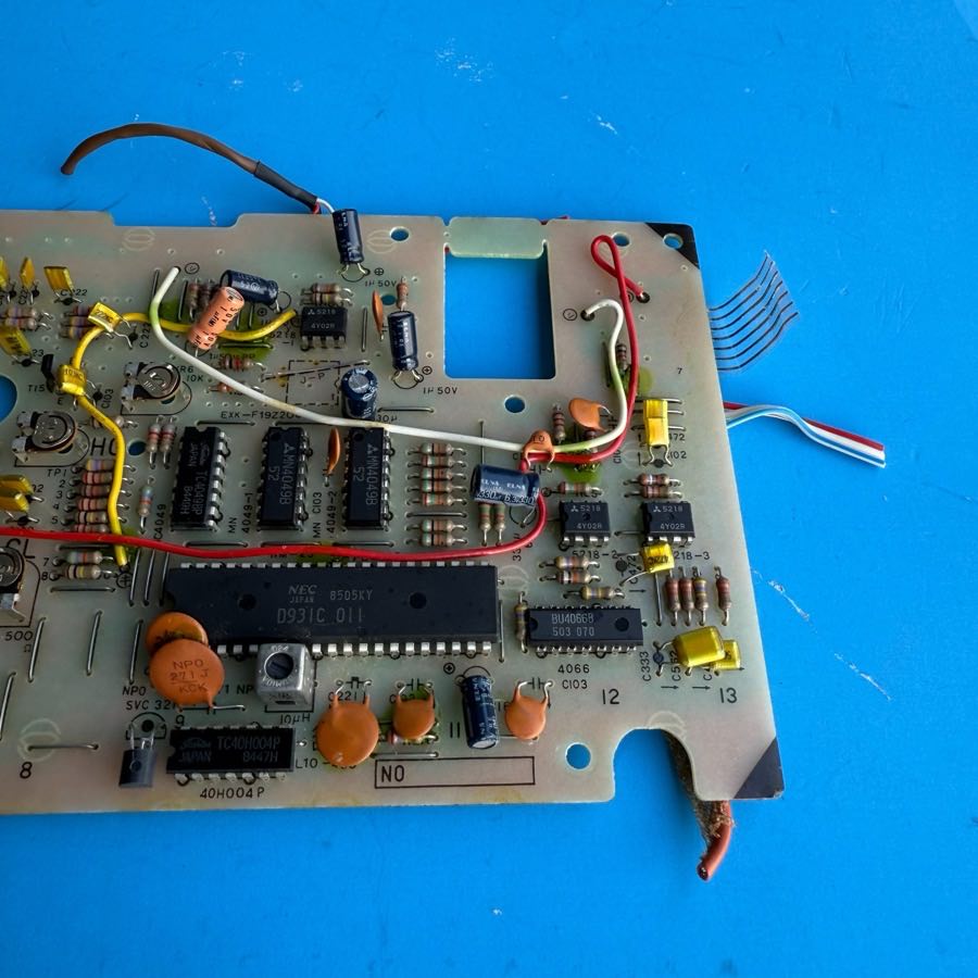 CASIO MT-100 Vintage Keyboard Part: Main Processor Board PCB [M486-MAIM]