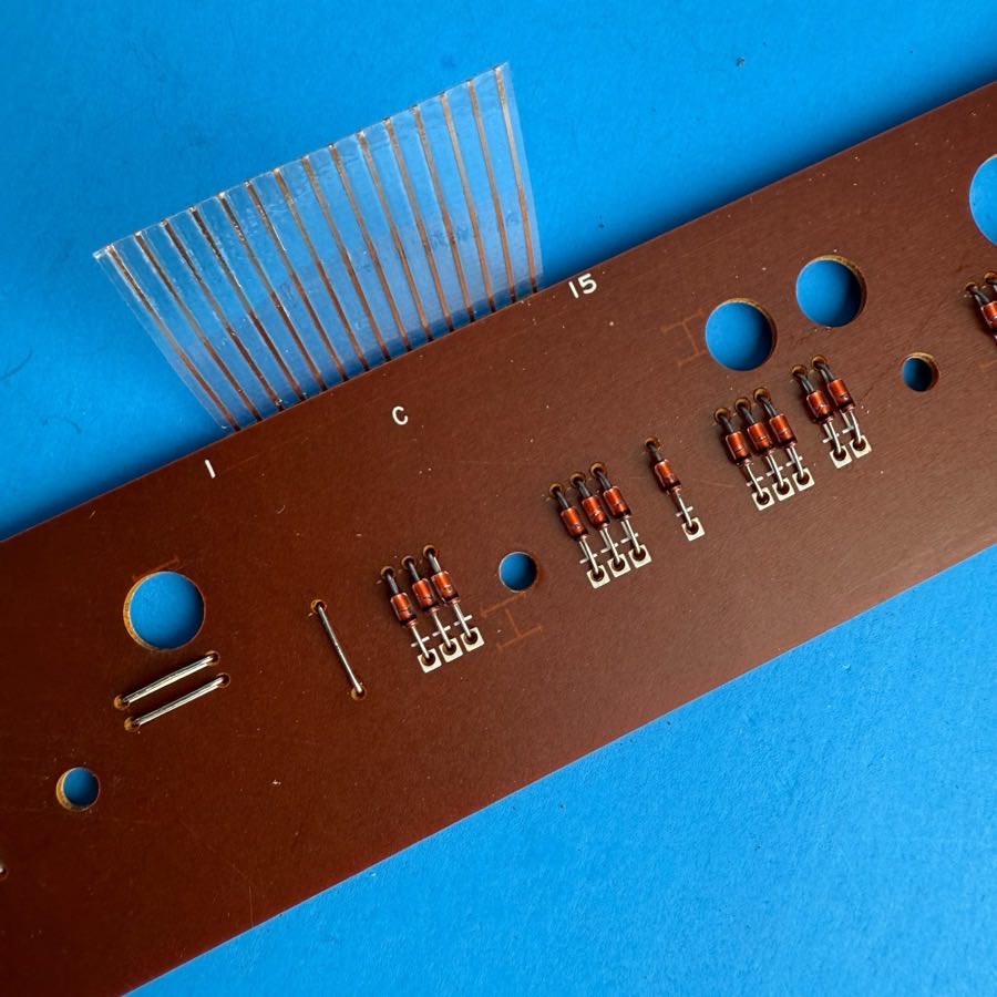 CASIO MT-100 Vintage Keyboard Part: Key Contact Board PCB [M486-KYIM]