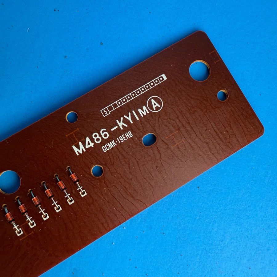 CASIO MT-100 Vintage Keyboard Part: Key Contact Board PCB [M486-KYIM]
