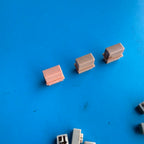 CASIO MT-100 Vintage Keyboard Part: Blue Orange Gray Push Button Cover Set