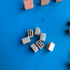 CASIO MT-100 Vintage Keyboard Part: Blue Orange Gray Push Button Cover Set