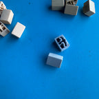 CASIO MT-100 Vintage Keyboard Part: Blue Orange Gray Push Button Cover Set