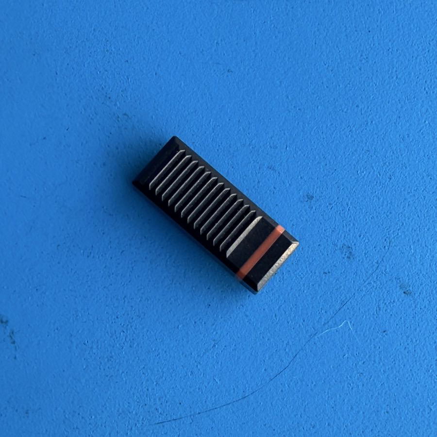 CASIO MT-100 Vintage Keyboard Part: Black (w/Red Line) Melody Slider Cover Cap