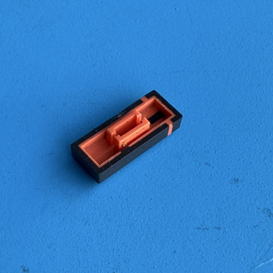 CASIO MT-100 Vintage Keyboard Part: Black (w/Red Line) Melody Slider Cover Cap