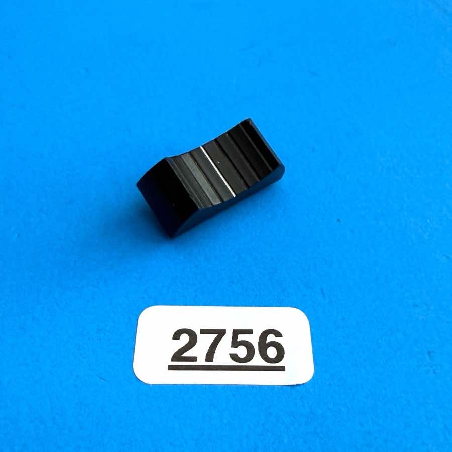 BEHRINGER Eurorack UB2222FX-PRO Mixer Part: Fader Slider Cover Black [2PCS]