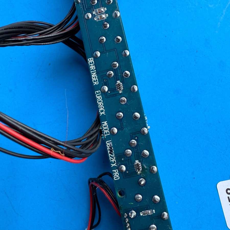 BEHRINGER Eurorack UB2222FX-PRO Part: Main Outputs XLR Channel Inserts Board