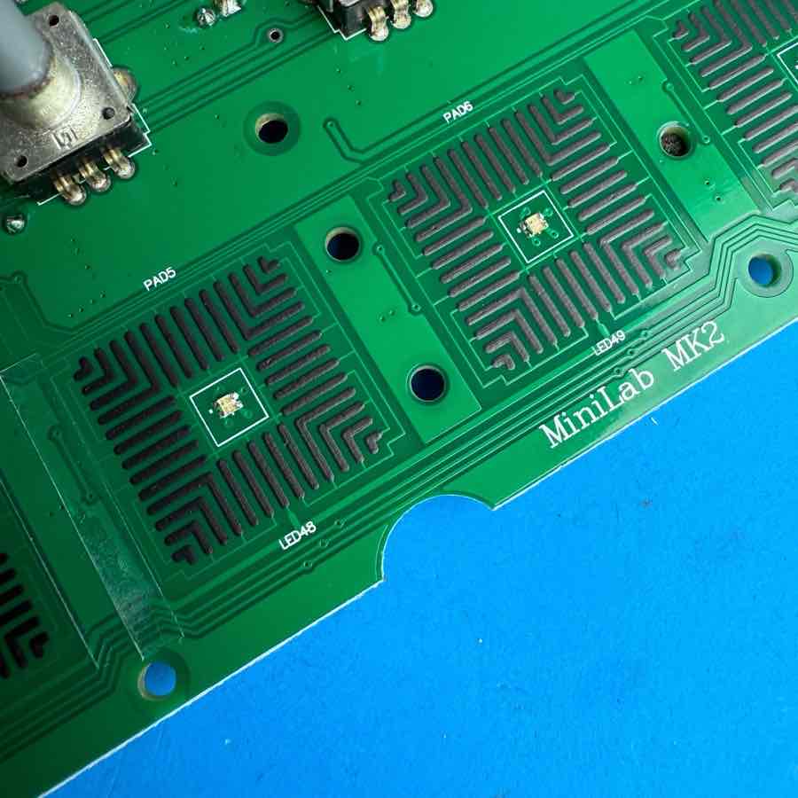 ARTURIA MINILAB MKII MIDI Keyboard Part: Encoder Pots Volume Pad Control PCB