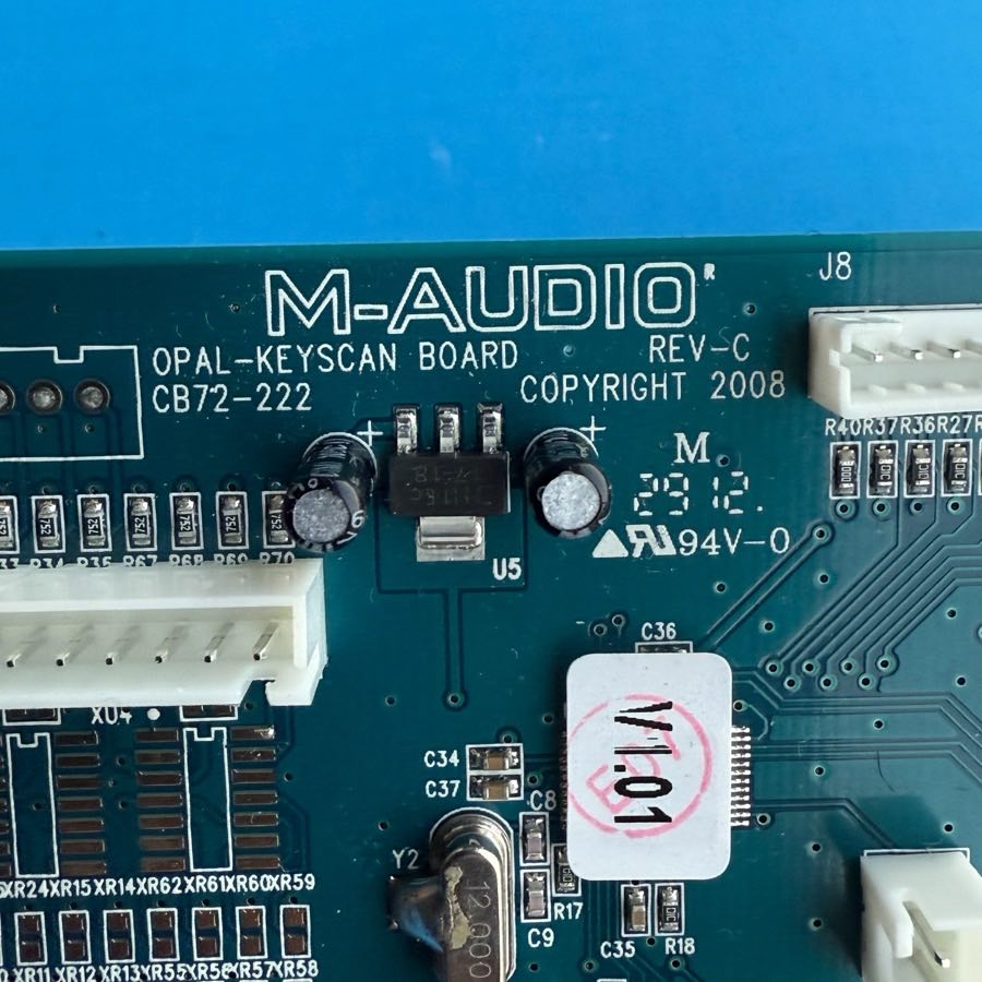 M-AUDIO AXIOM AIR 49 Keyboard MIDI Controller Part: KEYSCAN Board PCB