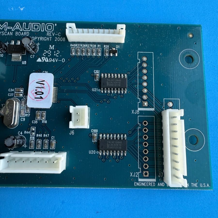 M-AUDIO AXIOM AIR 49 Keyboard MIDI Controller Part: KEYSCAN Board PCB