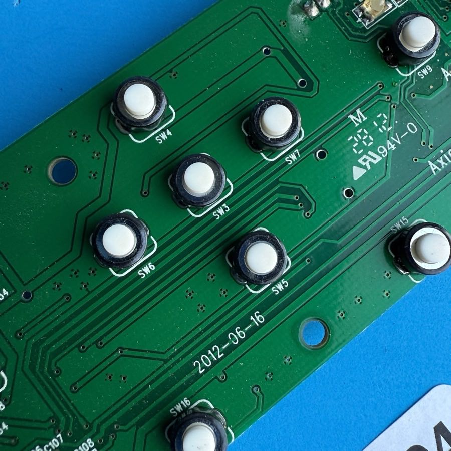 M-AUDIO AXIOM AIR 49 MIDI Keyboard Part: Transport Button Play Stop Switch Board