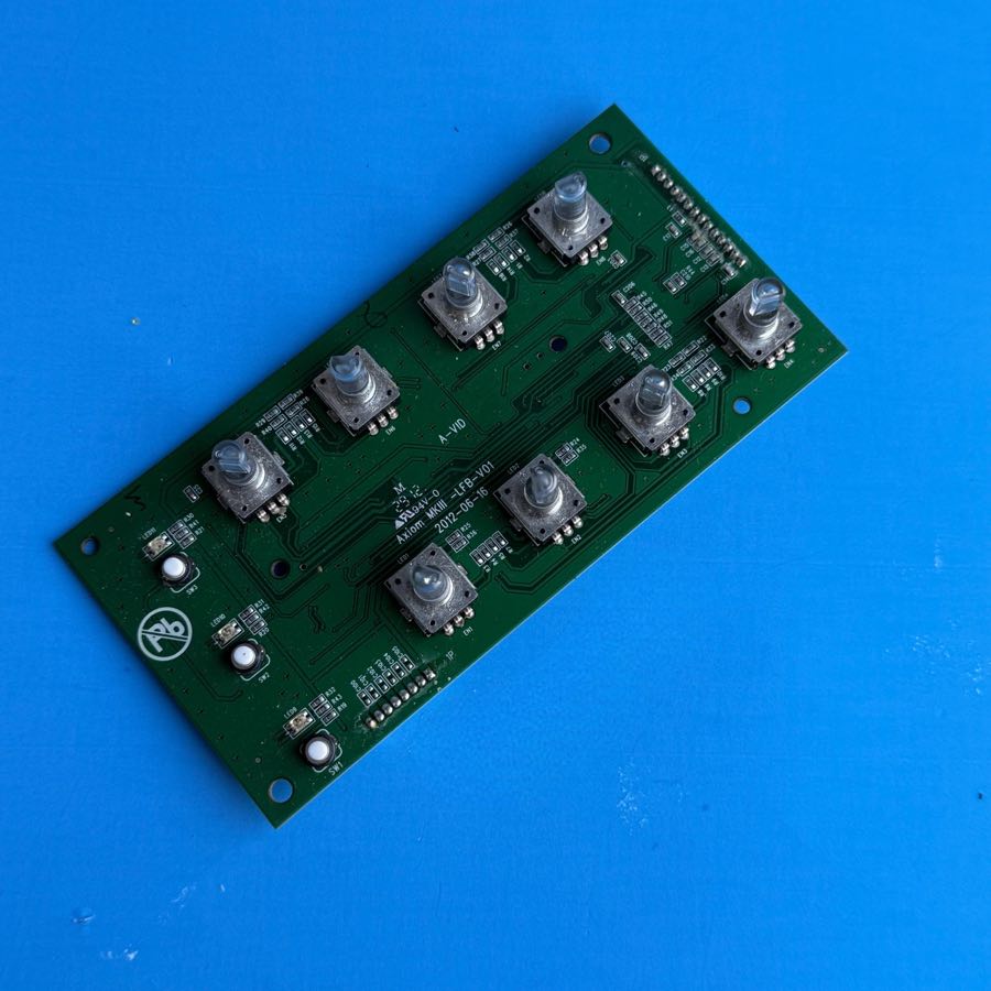 M-AUDIO AXIOM AIR 49 MIDI Controller Part Lighted Control Knob Encoder Board PCB