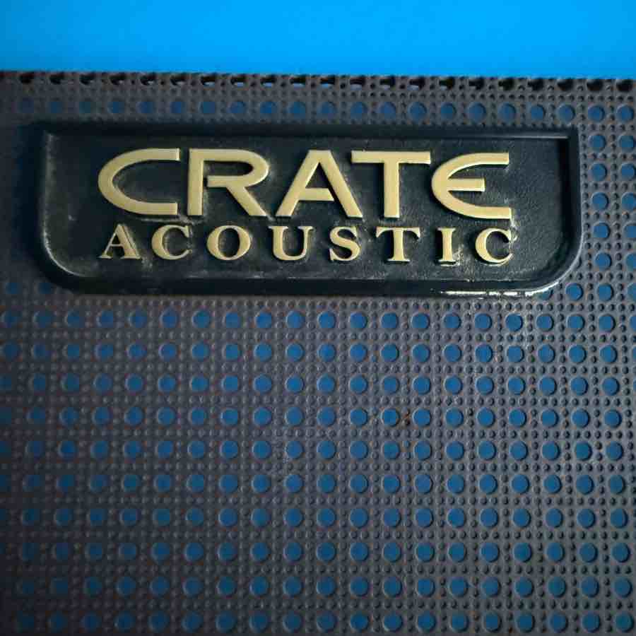 CRATE CA30D Guitar Amplifier Part: Metal Speaker Cover Grille w/Emblem Logo
